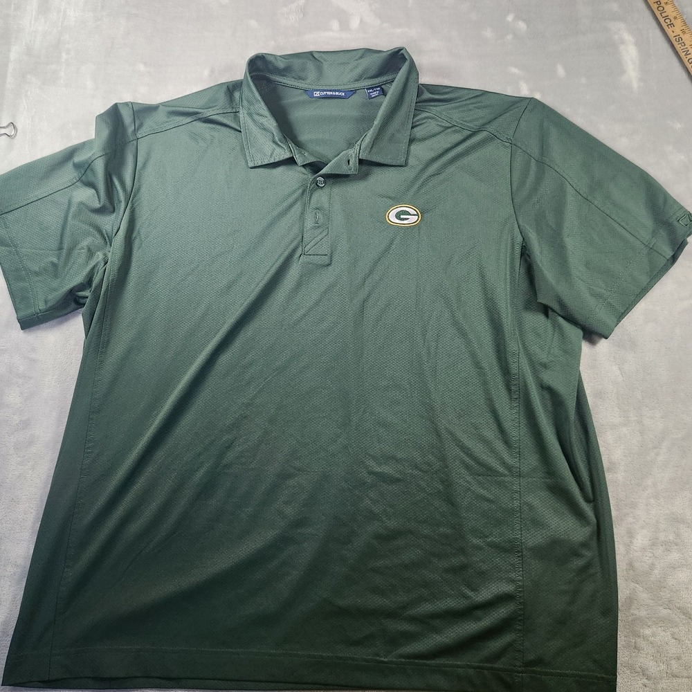 Cutter & Buck Green Bay Packers Big & Tall 50+ UPF Polo Men's XXL
